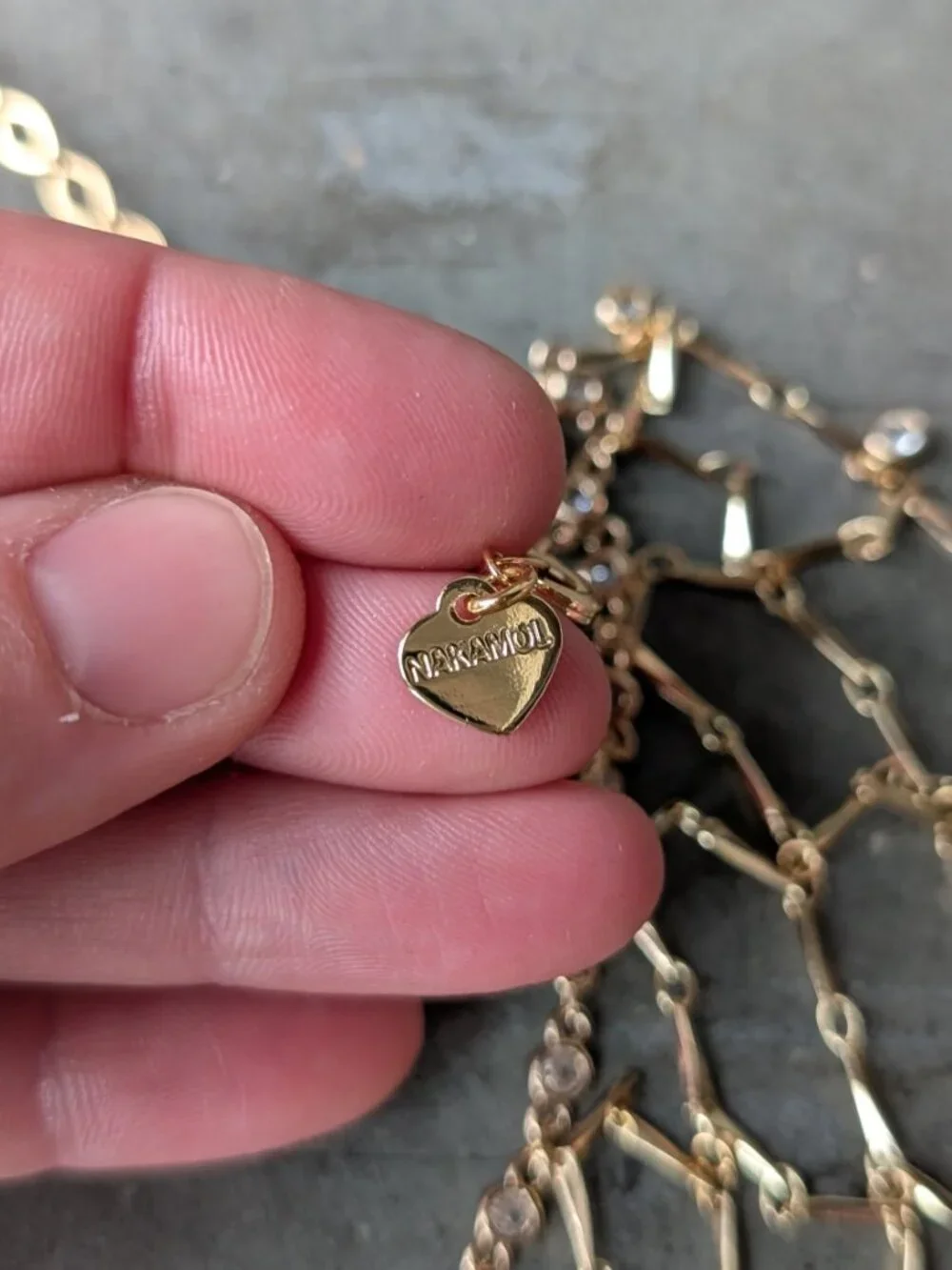 Anthropologie Nakamol Webbed Choker Necklace in Gold